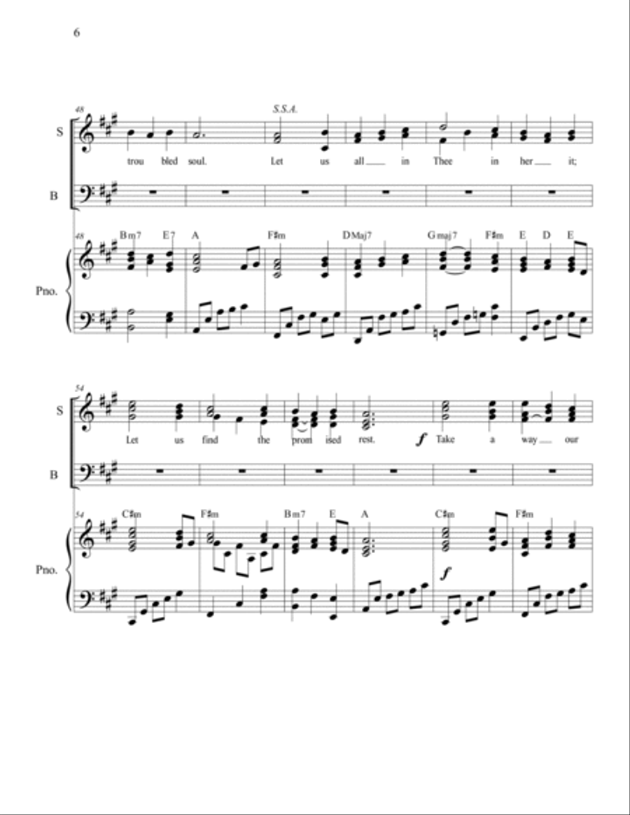 Love Divine for SATB Choir Hyfrydol tune 4-Part scores gallery preview page 6