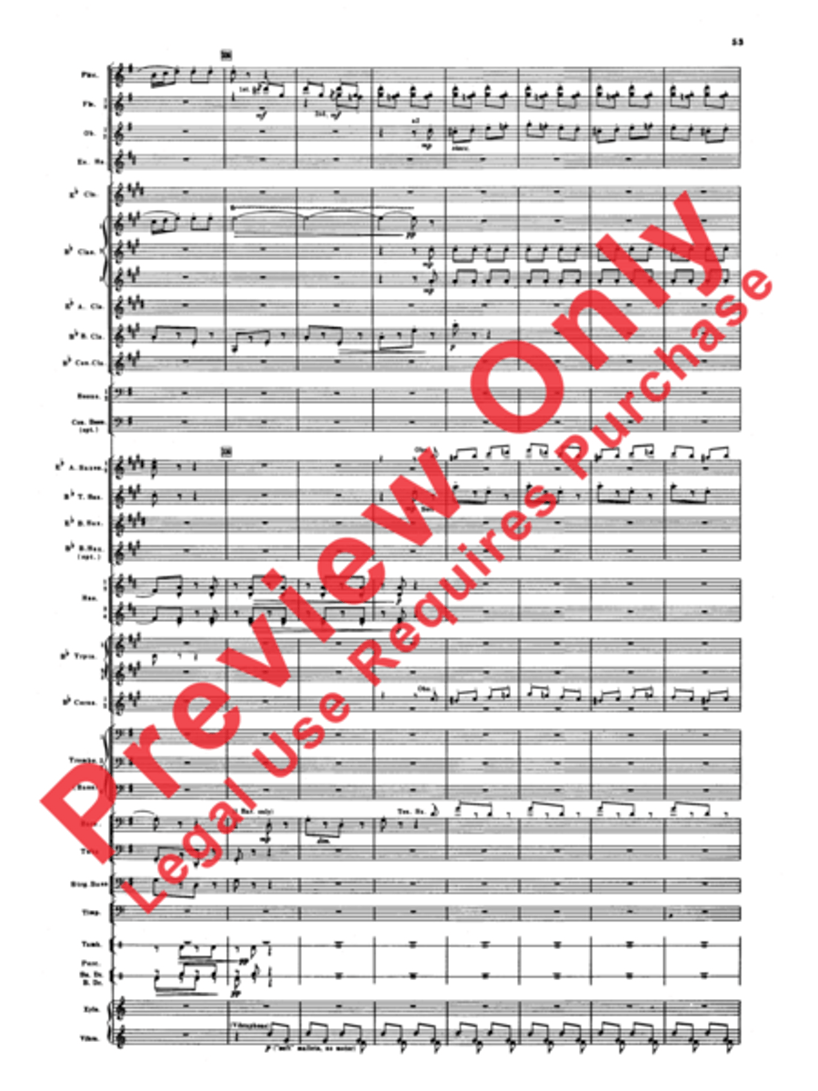 Armenian Dances, Part 1 Concert Band scores gallery preview page 54
