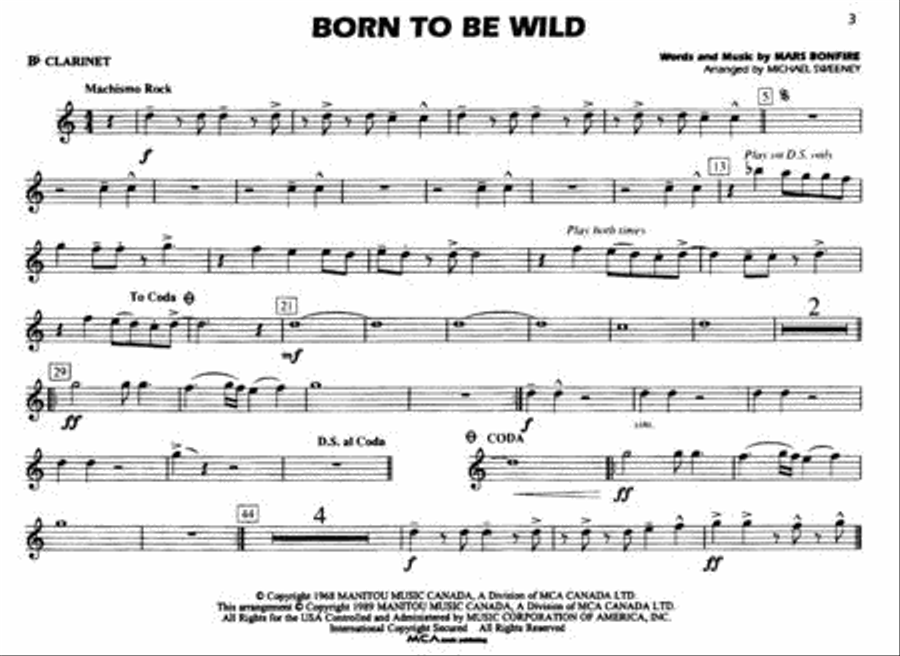 Classic Rock Hits Clarinet (For Marching/Pep Band) Pep Band scores gallery preview page 2