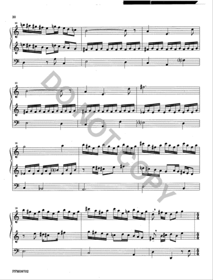 Twelve Organ Trios Organ scores gallery preview page 30