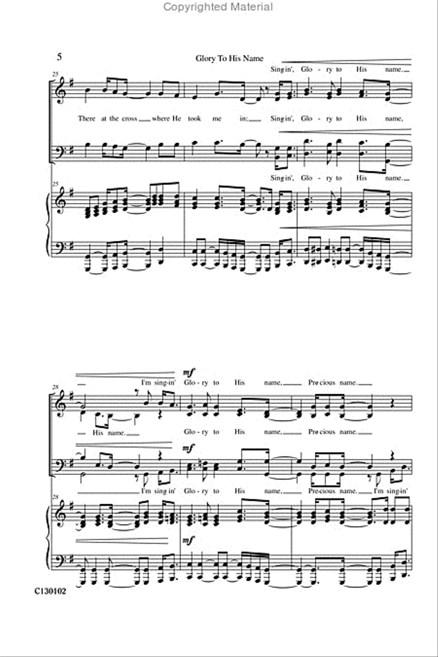 Glory To His Name Glory To His Name 4-Part scores gallery preview page 7
