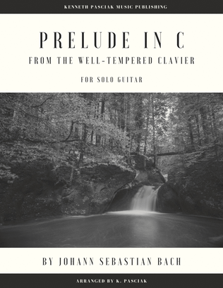 Book cover for Prelude in C Major (BWV 846) (for Solo Guitar)