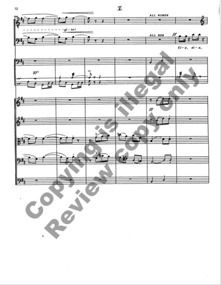Cantata Rustica (Full/Choral Score) Choir scores gallery preview page 149
