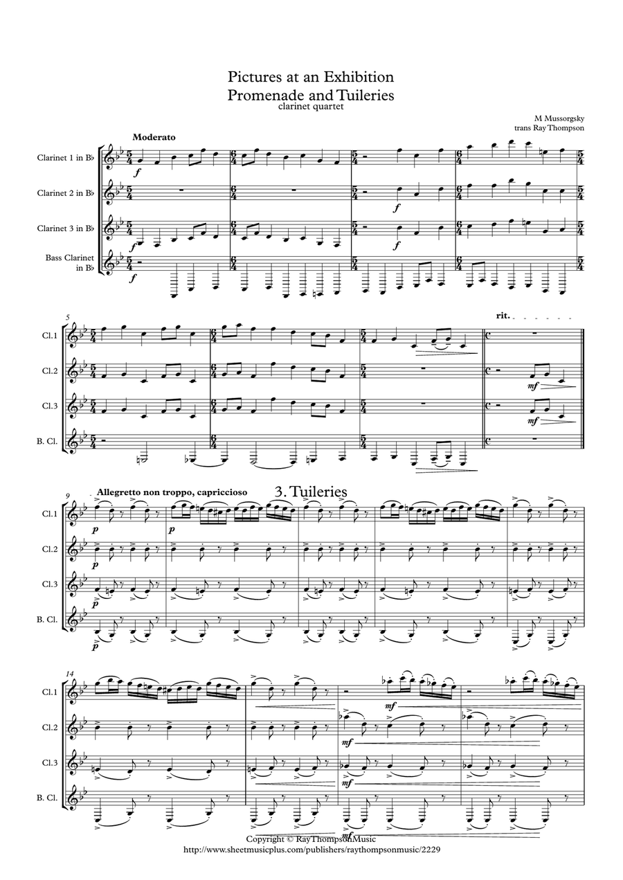 Mussorgsky: Pictures at an Exhibition Promenade No.3 and No.3 