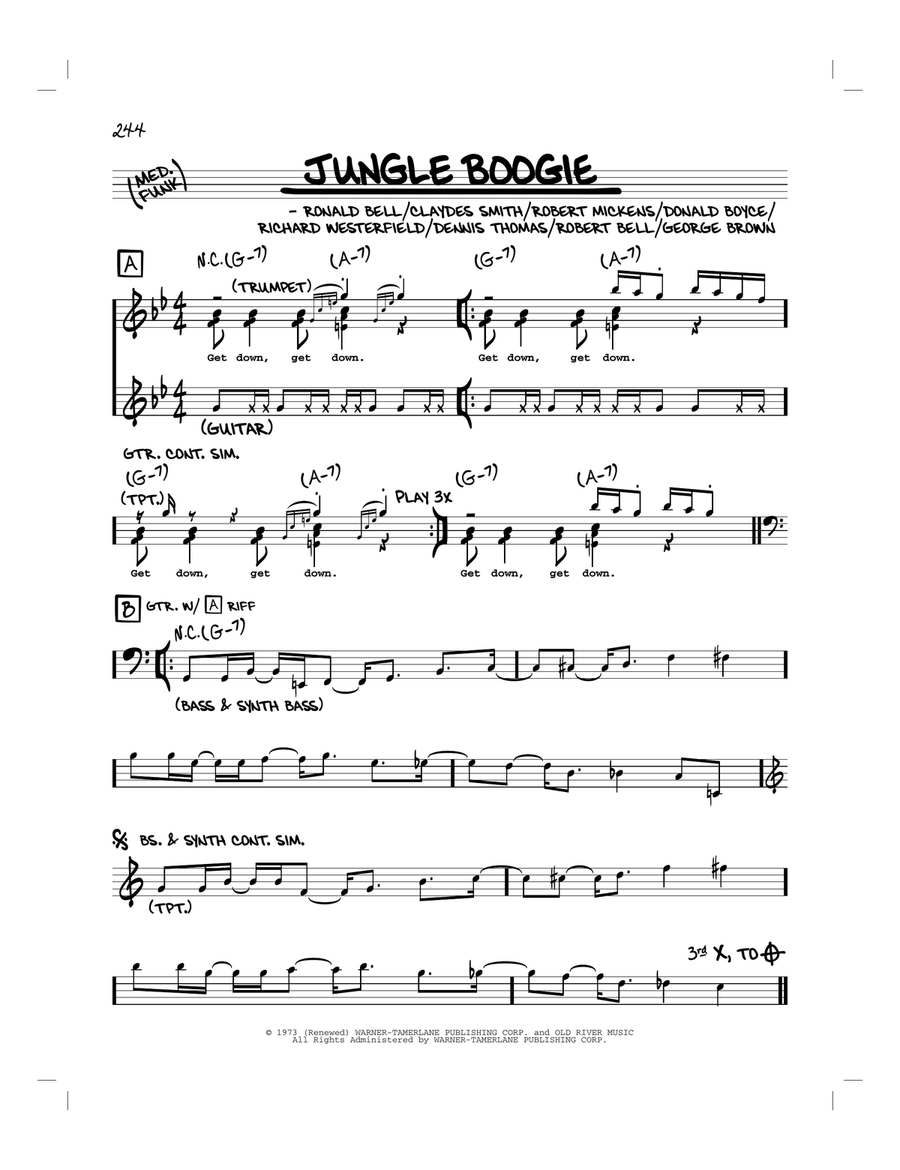 Jungle Boogie Jungle Boogie Piano scores gallery preview page 1