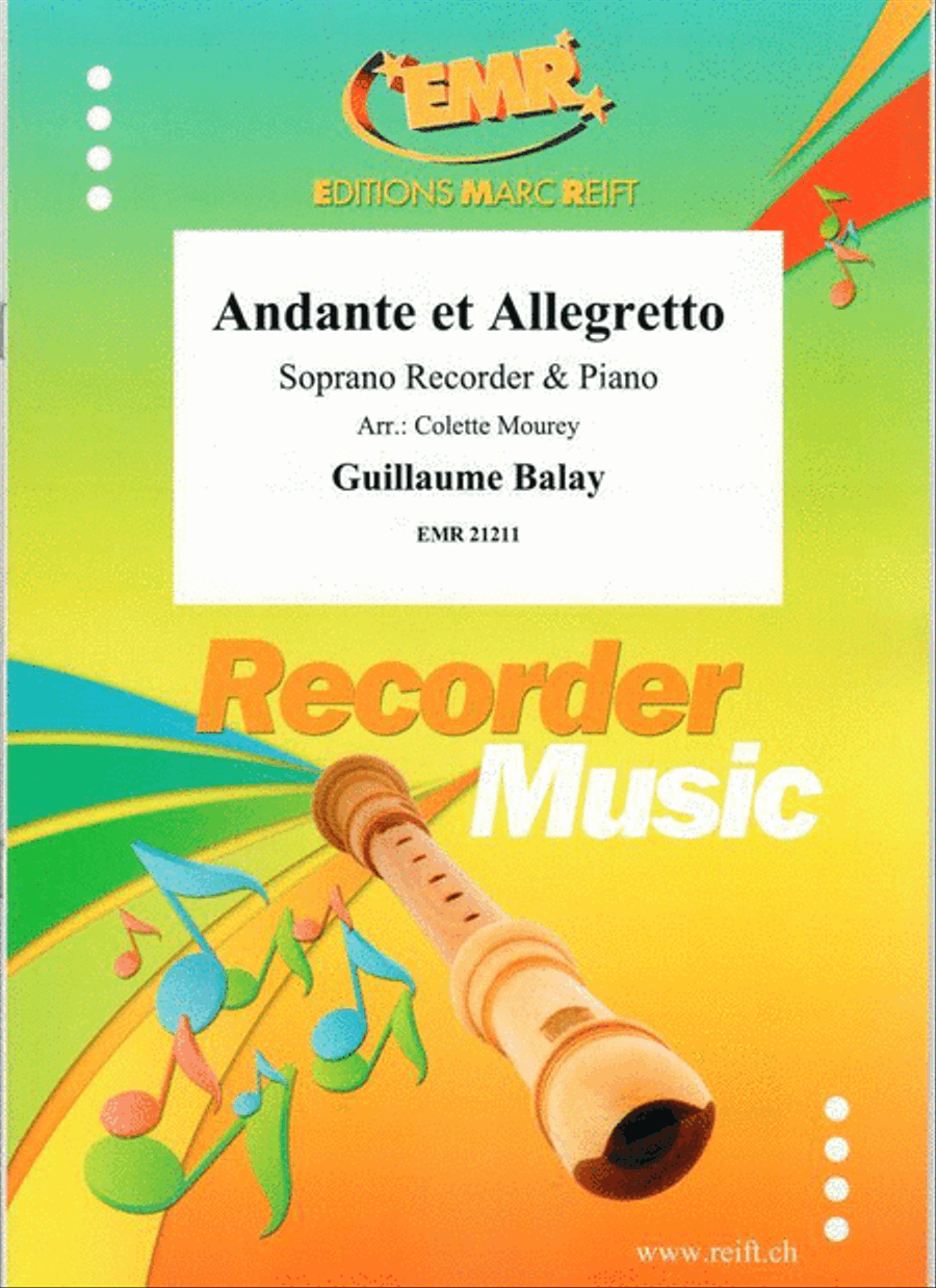 Andante et Allegretto Soprano Recorder scores gallery preview page 1