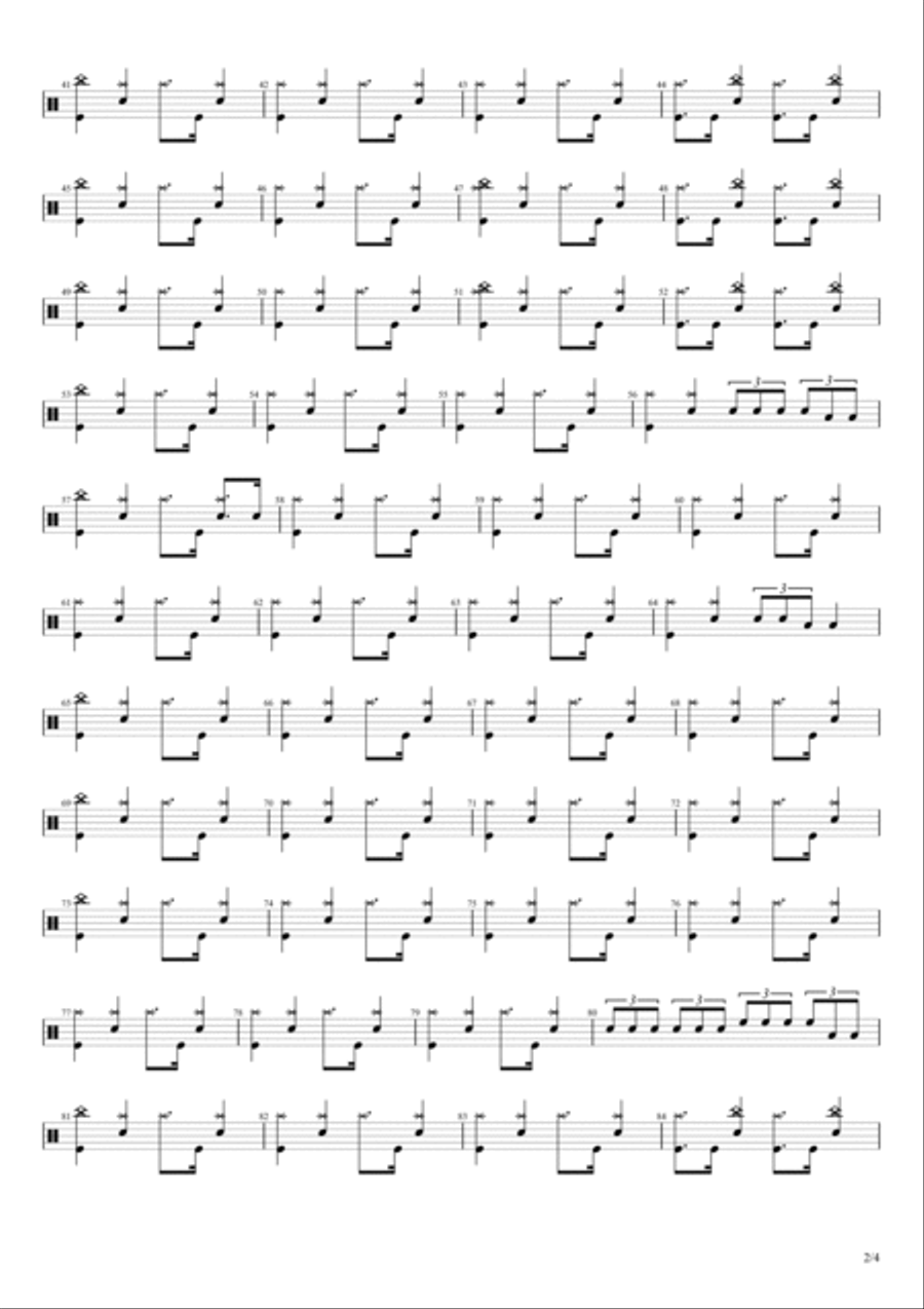 Kryptonite Drum Set scores gallery preview page 2