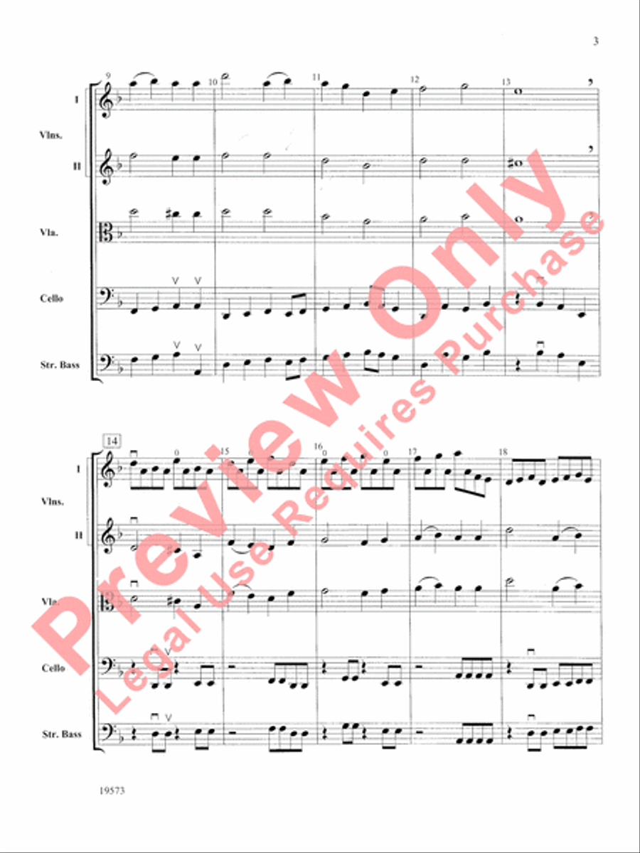 Rosin Eating Zombies from Outer Space String Orchestra scores gallery preview page 4