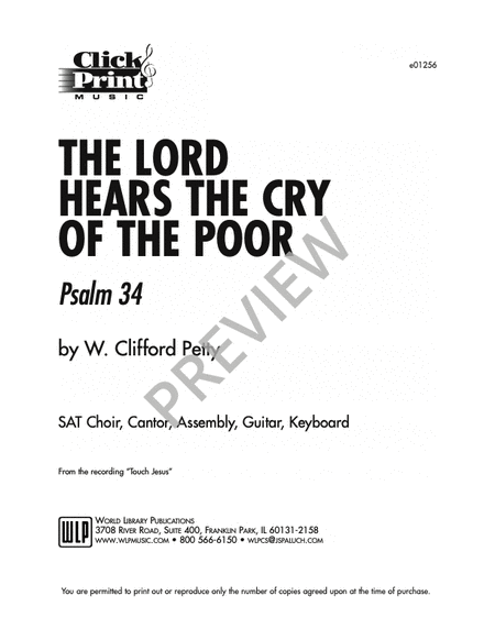 The Lord Hears the Cry of the Poor image number null