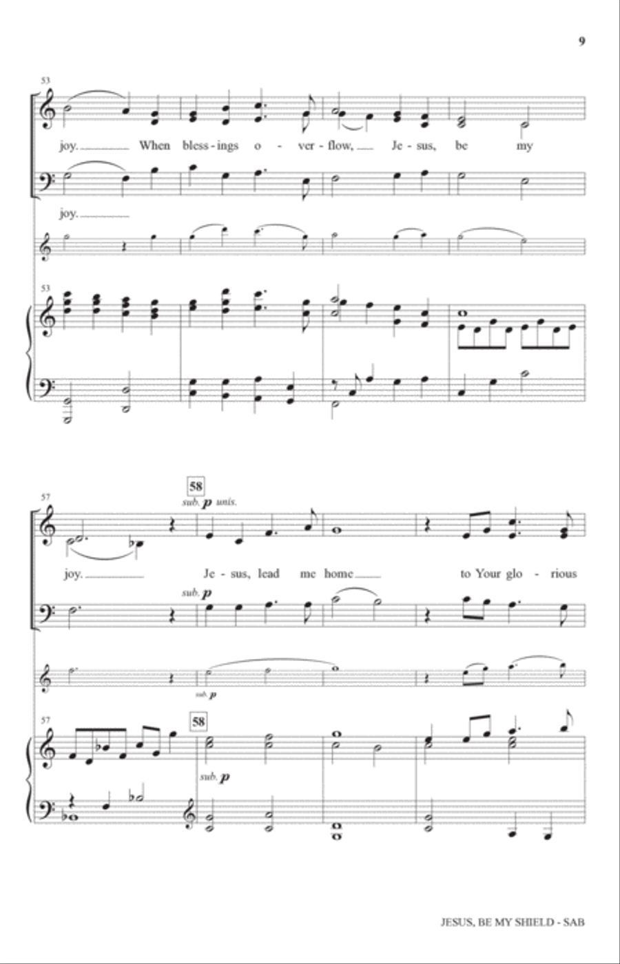 Jesus, Be My Shield (arr. Charles McCartha) 3-Part scores gallery preview page 8