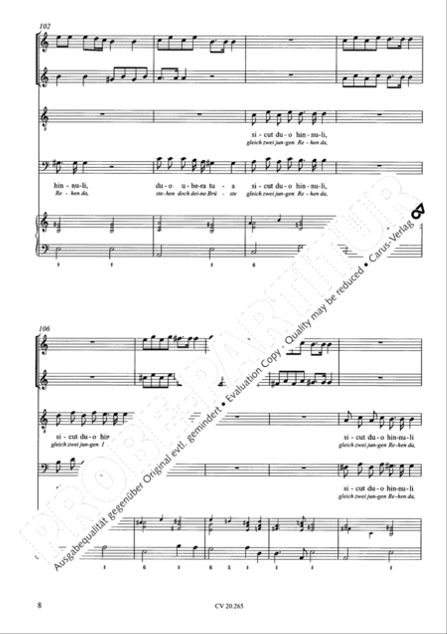O quam tu pulchra es; Veni de Libano Score scores gallery preview page 9