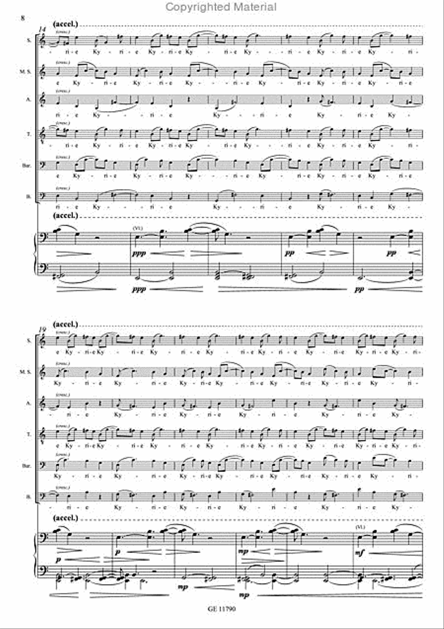 Missa Brevis 4-Part scores gallery preview page 7