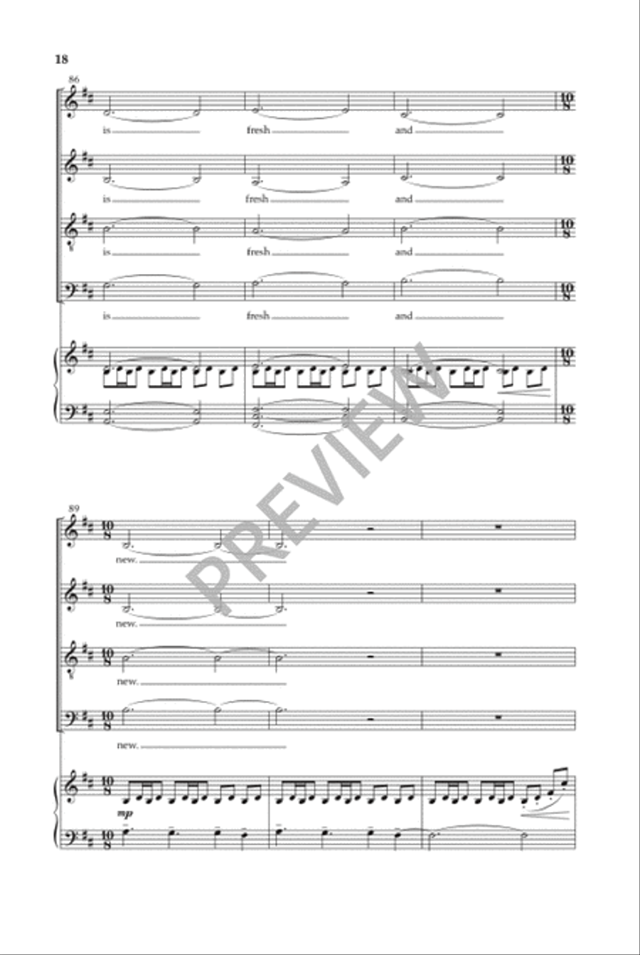 Fresh and Fearless 4-Part scores gallery preview page 19