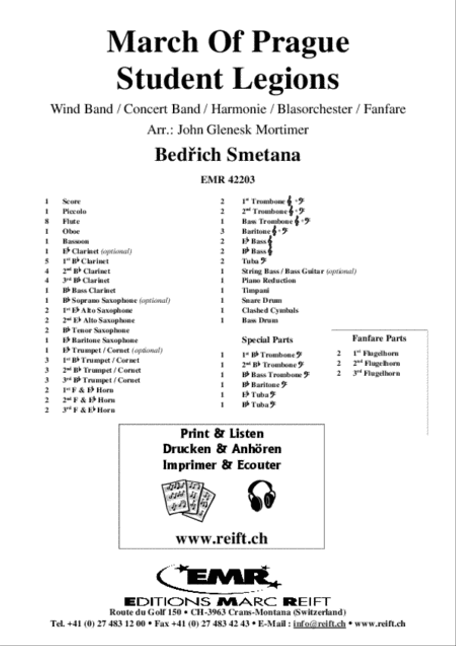 March Of Prague Student Legions Concert Band scores gallery preview page 2