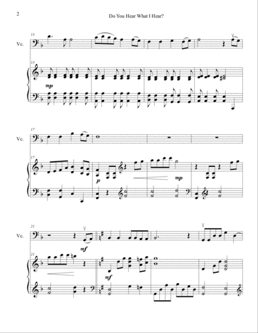 Do You Hear What I Hear Do You Hear What I Hear Piano scores gallery preview page 3