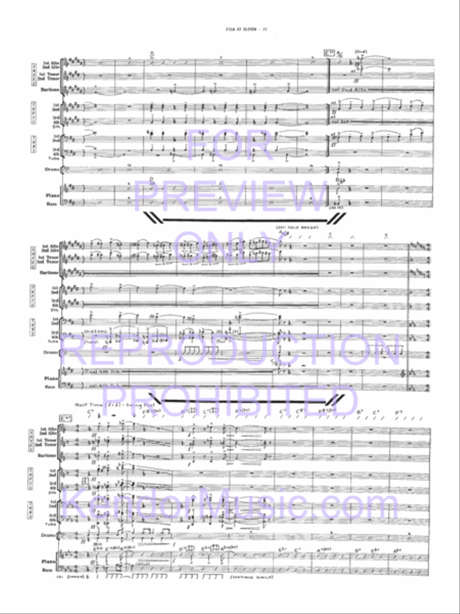 Film At Eleven Film At Eleven Jazz Ensemble scores gallery preview page 12