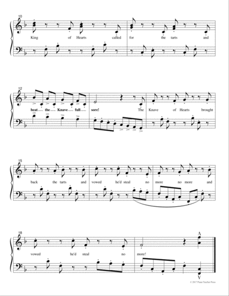 The Queen of Hearts Piano Method scores gallery preview page 3