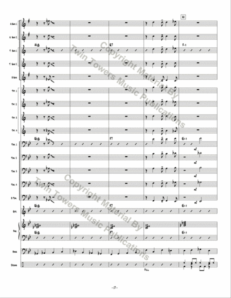 Rat in the Snack Room Jazz Ensemble scores gallery preview page 18