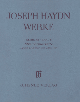 Book cover for String Quartets Op. 76, 77, 103