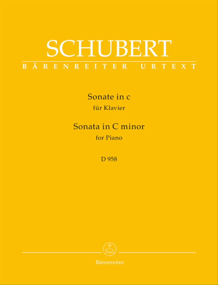 Sonata for Piano in C minor D 958 Piano Solo scores gallery preview page 1