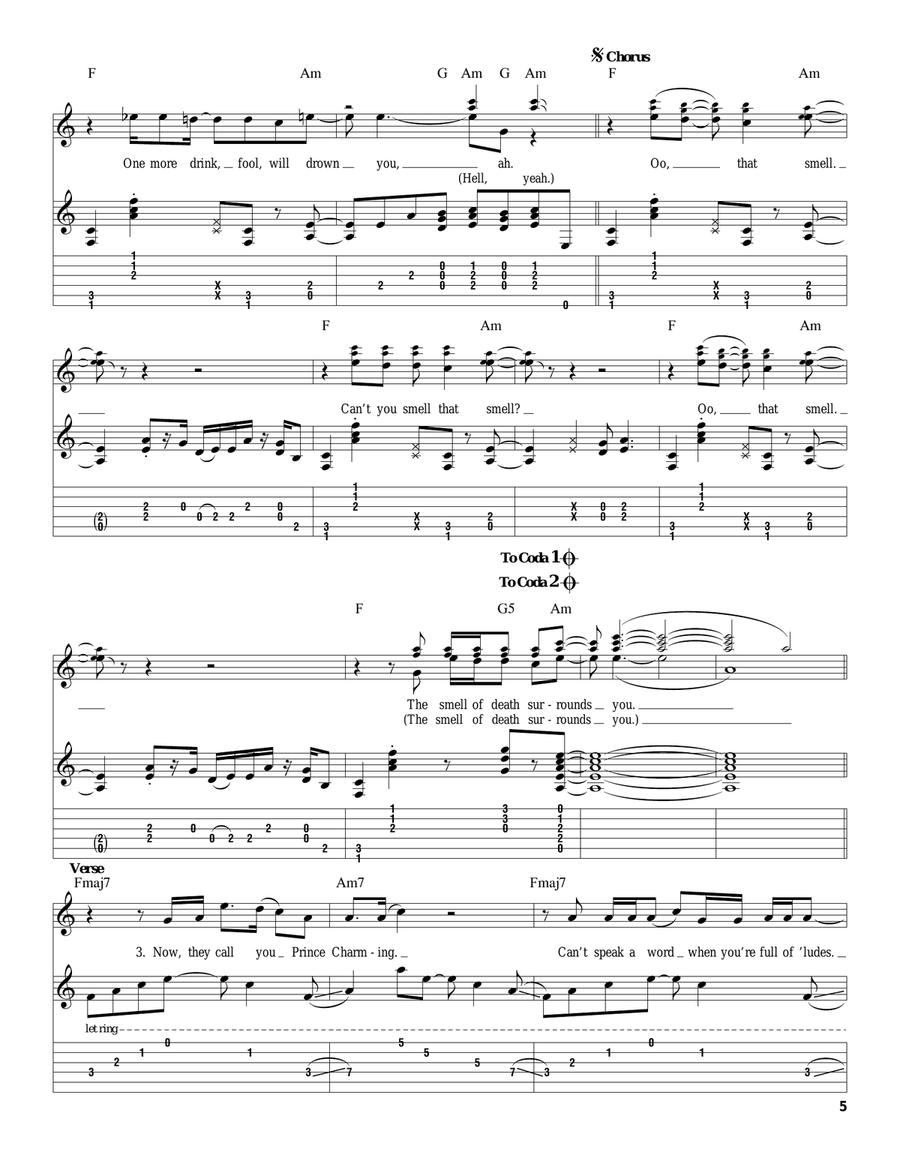 That Smell That Smell Acoustic Guitar scores gallery preview page 5