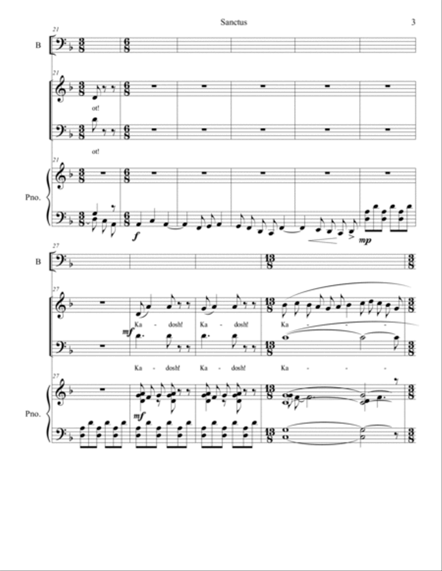 Sanctus 4-Part scores gallery preview page 3