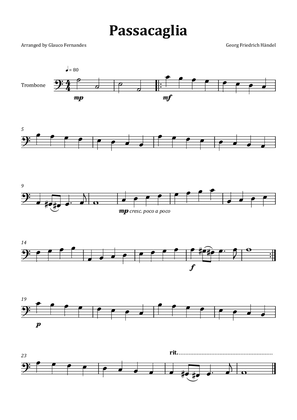 Passacaglia by Handel/Halvorsen - Trombone Solo