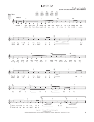 Let It Be (from The Daily Ukulele) (arr. Liz and Jim Beloff)