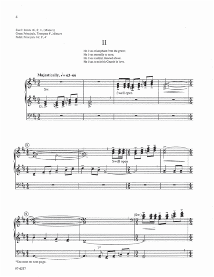 Partita on Duke Street (Rotermund) Organ scores gallery preview page 3