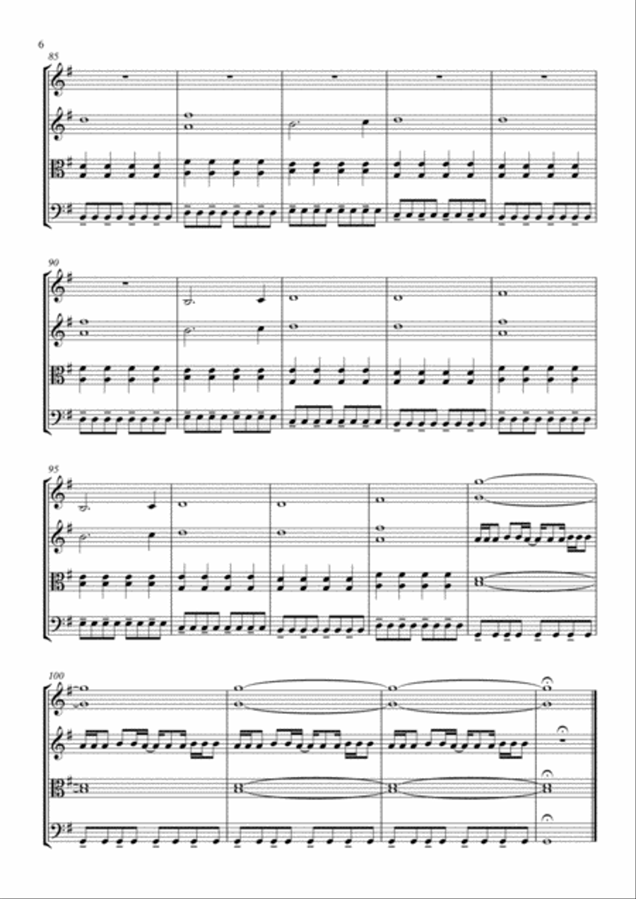 Lovers In Japan String Quartet scores gallery preview page 6