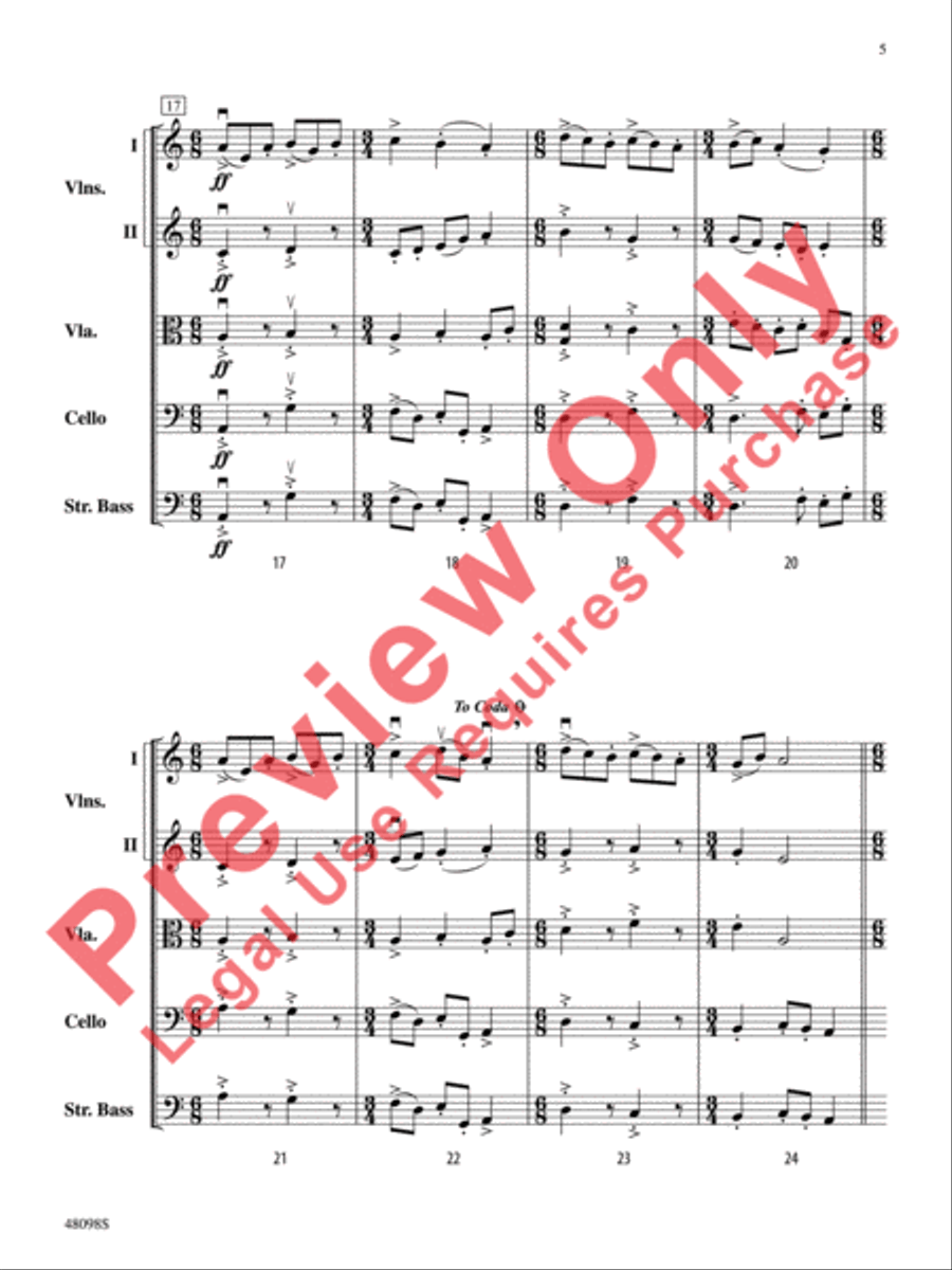 Aberrations String Orchestra scores gallery preview page 6