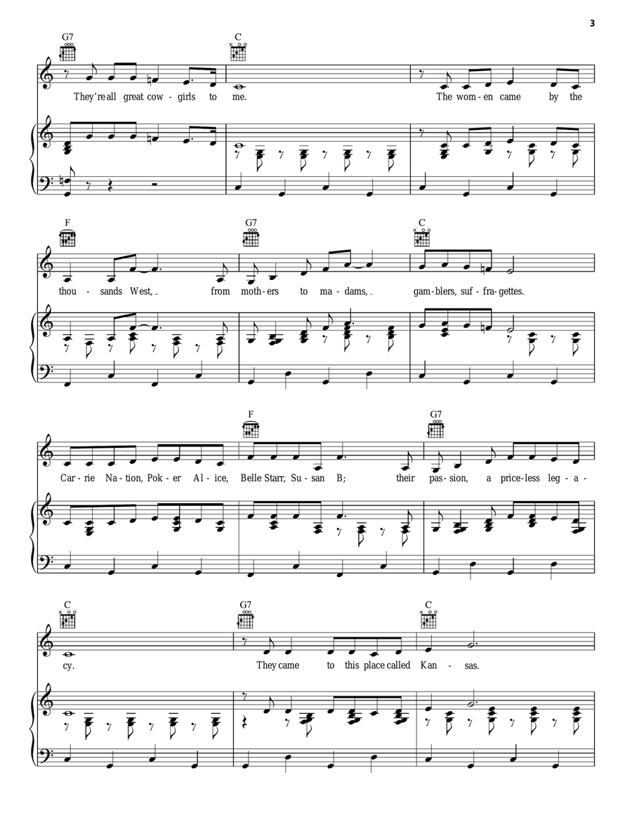 They're All Cowgirls To Me Guitar scores gallery preview page 3