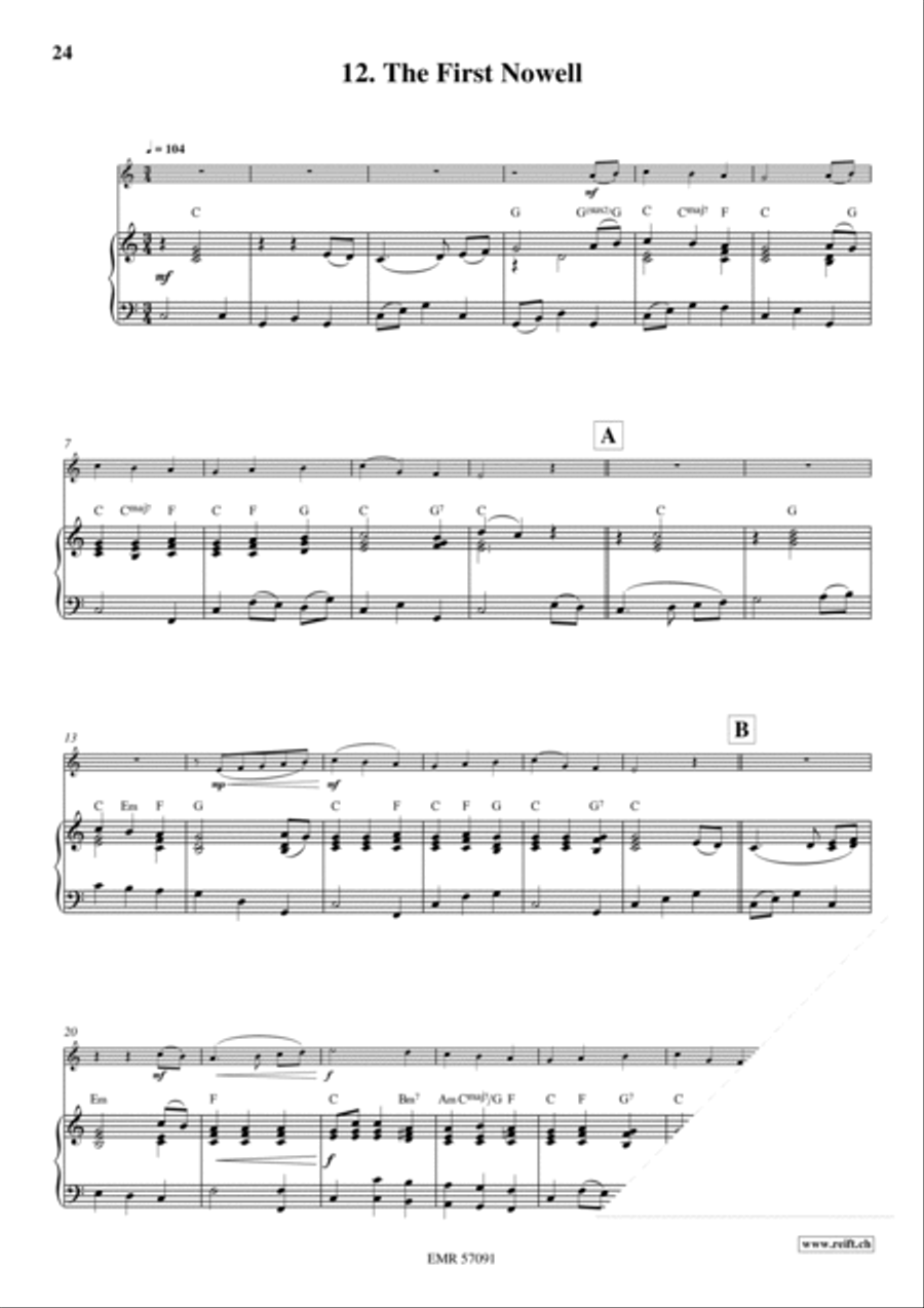 18 Christmas Songs Soprano Recorder scores gallery preview page 15
