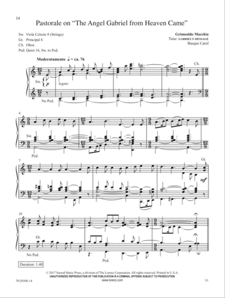 People, Look East! Organ Solo scores gallery preview page 6