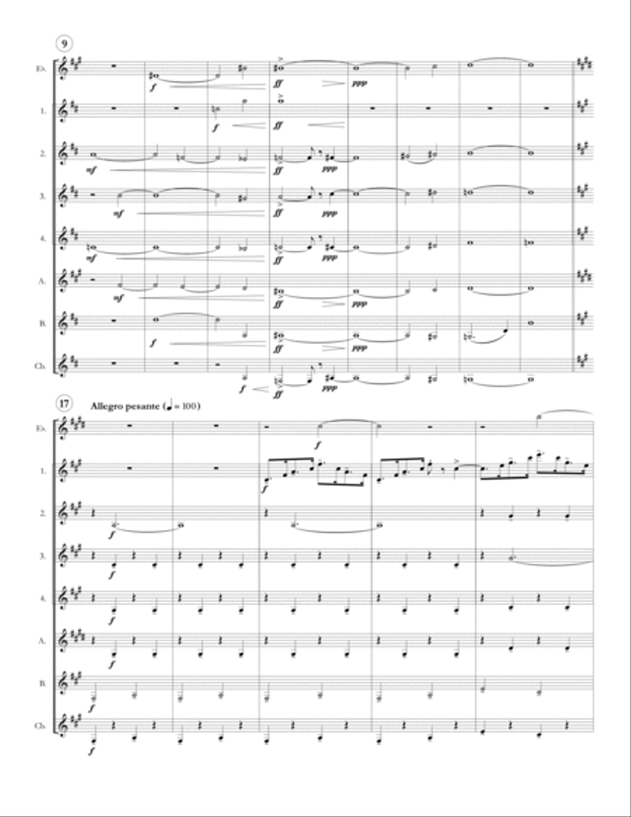 Dance Of The Knights Woodwind Ensemble scores gallery preview page 3