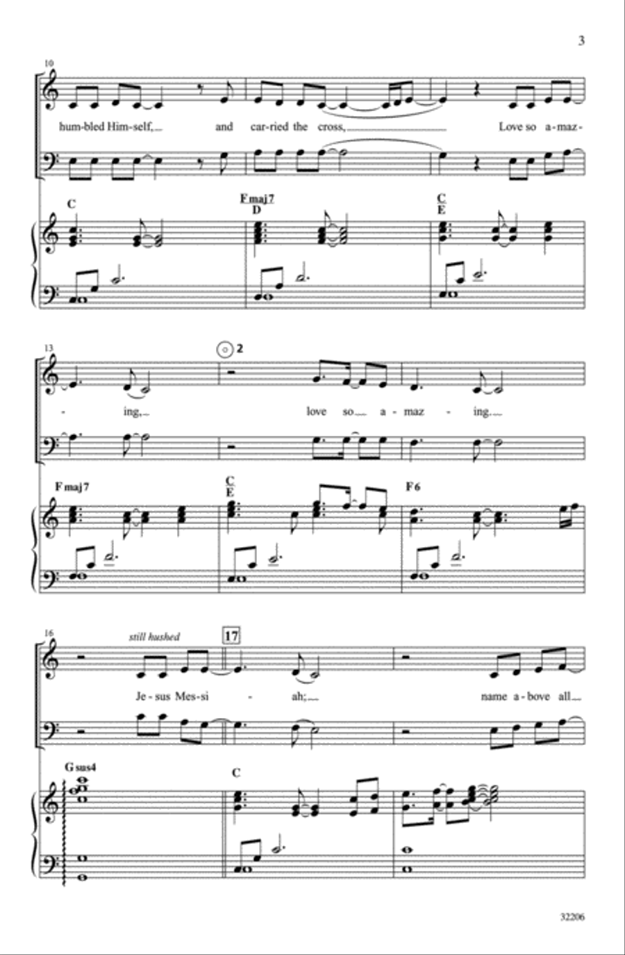 Jesus Messiah 4-Part scores gallery preview page 3