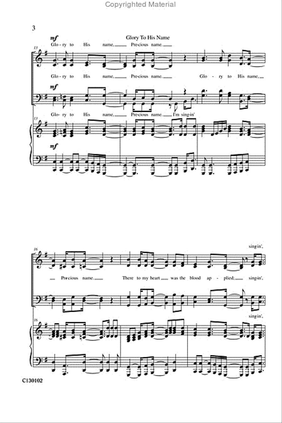 Glory To His Name Glory To His Name 4-Part scores gallery preview page 5
