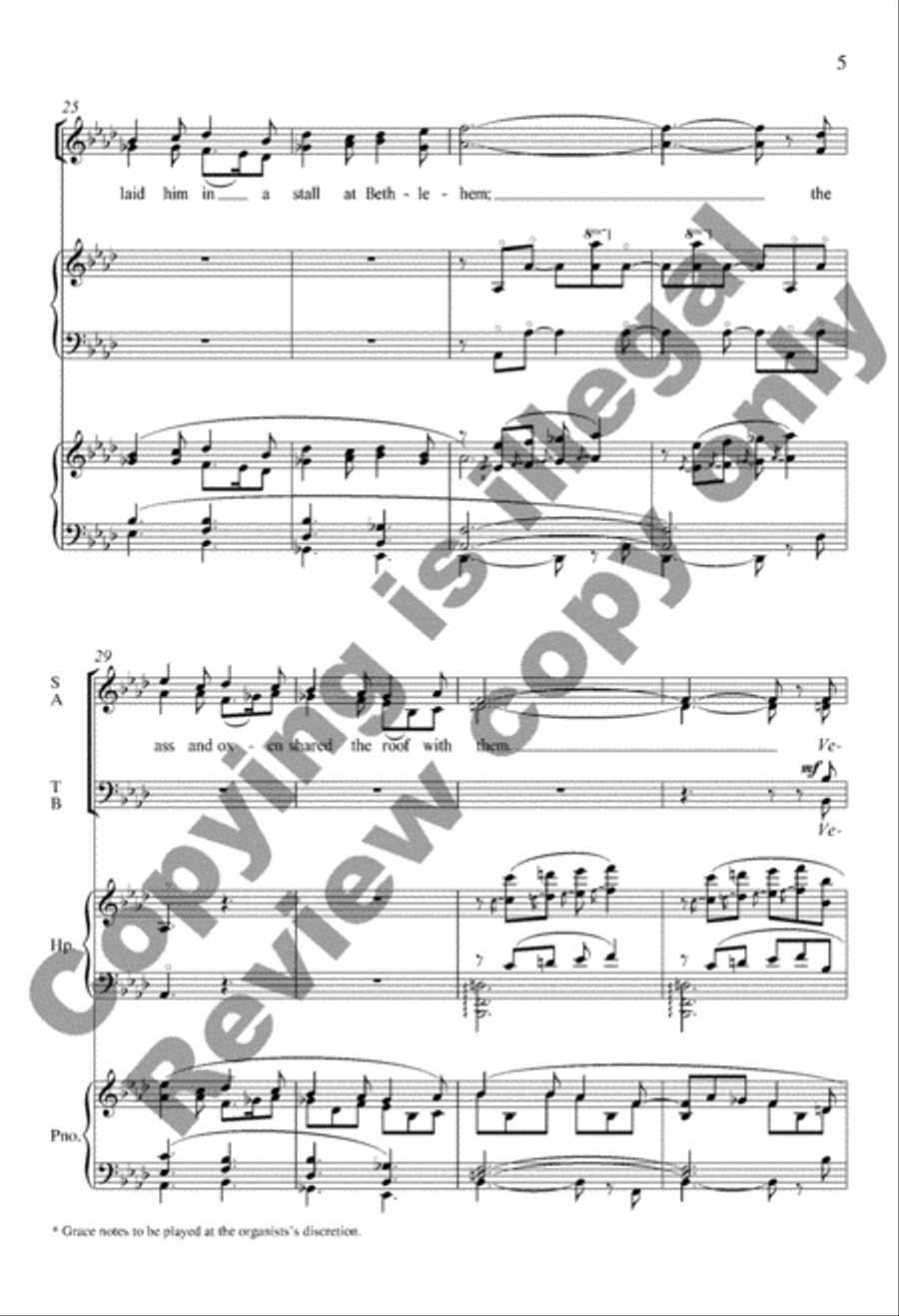 The Snow Lay on the Ground 4-Part scores gallery preview page 5