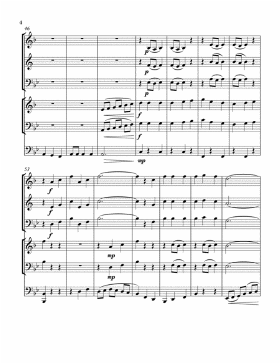 World War I Medley 3 Brass Ensemble scores gallery preview page 5