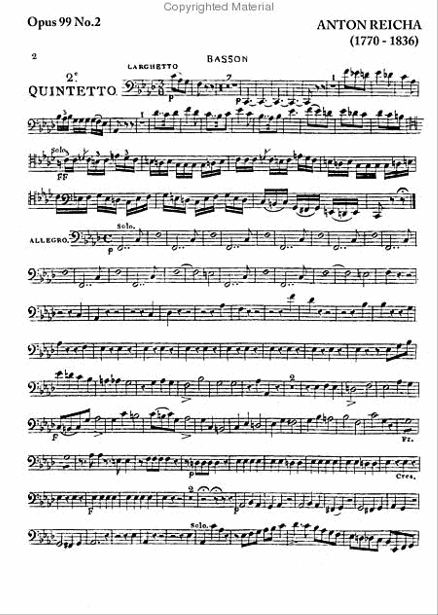Wind Quintet, Op. 99, No. 2 Woodwind Quintet scores gallery preview page 6