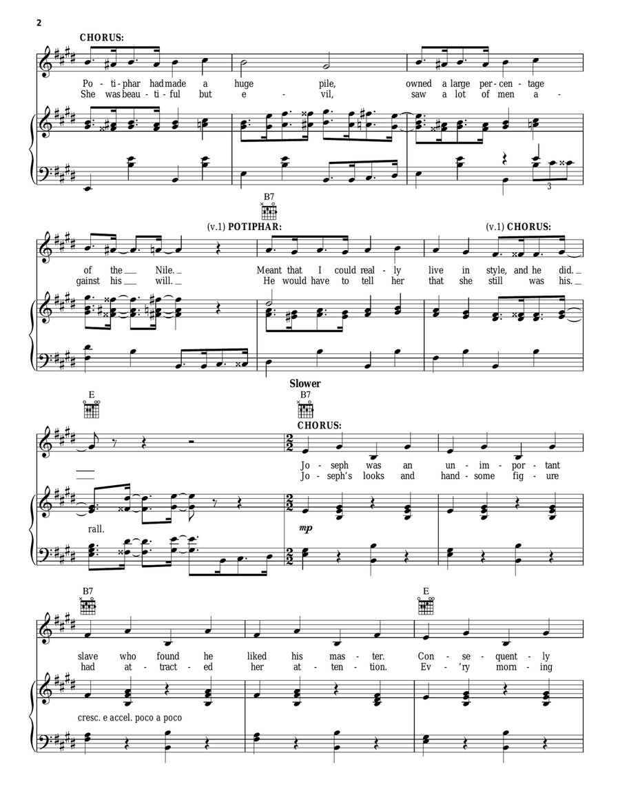 Potiphar (from Joseph And The Amazing Technicolor Dreamcoat) Guitar scores gallery preview page 2