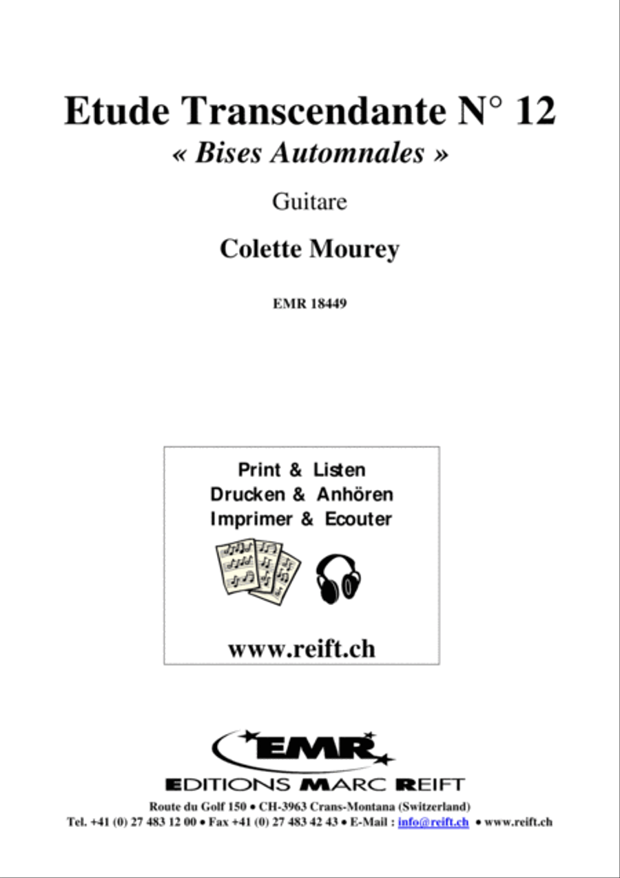 Etude Transcendante No. 12 Classical Guitar scores gallery preview page 2