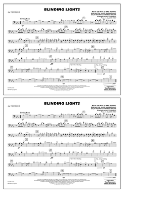 Book cover for Blinding Lights (arr. Matt Conaway) - 2nd Trombone