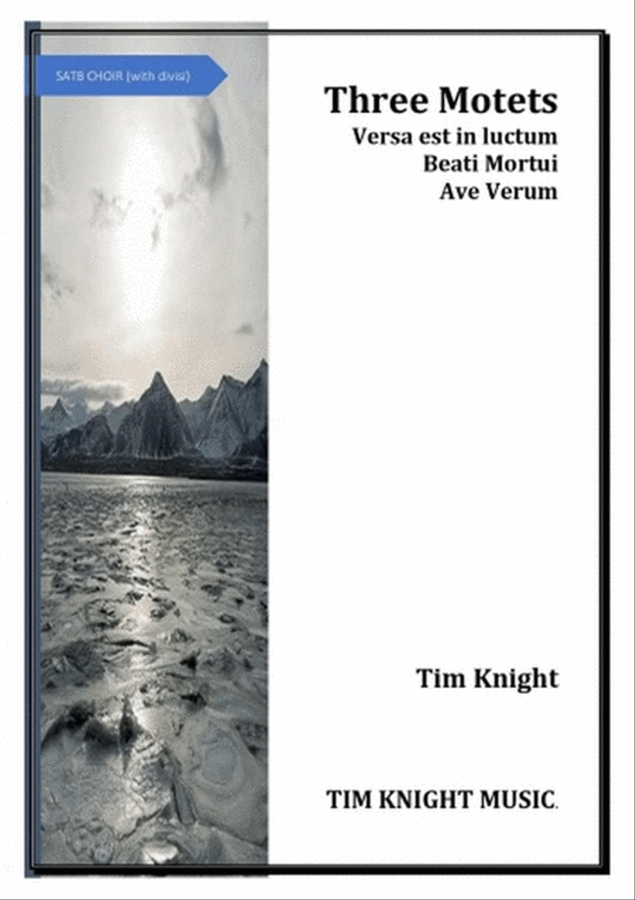 3 Latin Motets 4-Part scores gallery preview page 1