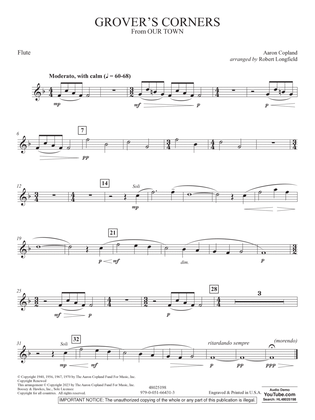 Grover's Corners (from Our Town) (arr. Robert Longfield) - Flute