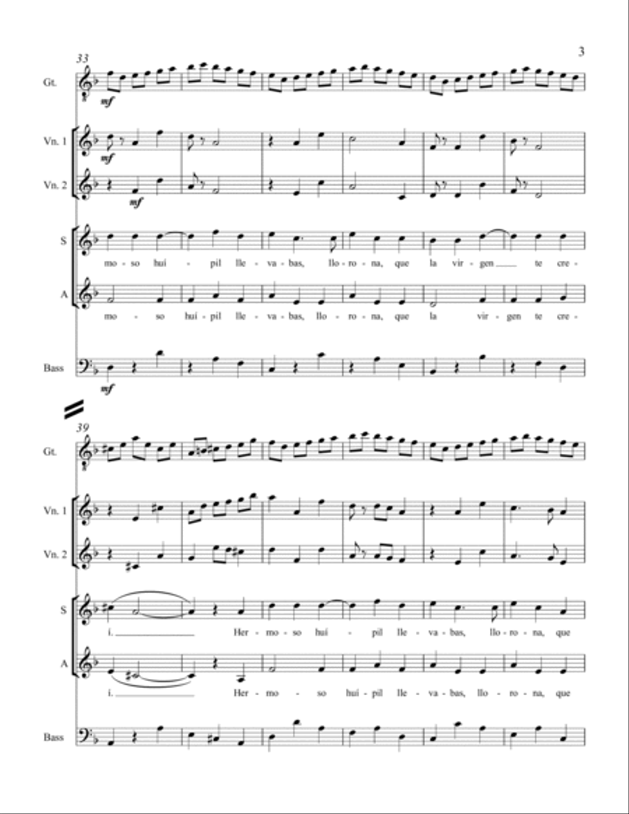 La Llorona Choir scores gallery preview page 5