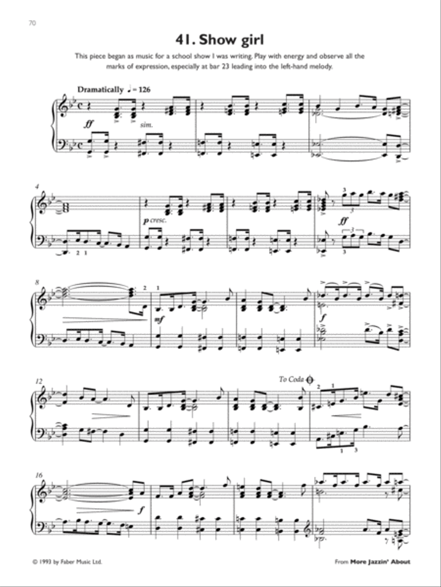 The Jazzin' About Piano Anthology Easy Piano scores gallery preview page 4