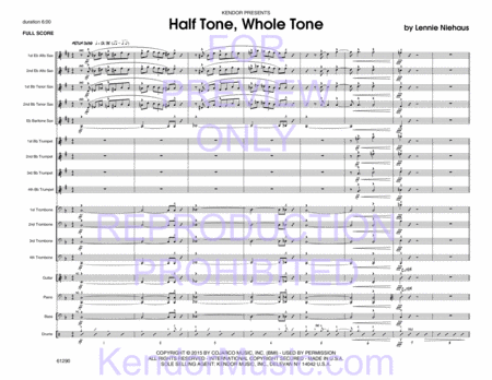 Half Tone, Whole Tone (Full Score)