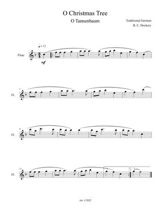 Book cover for O Christmas Tree (O Tannenbaum) for Solo Flute