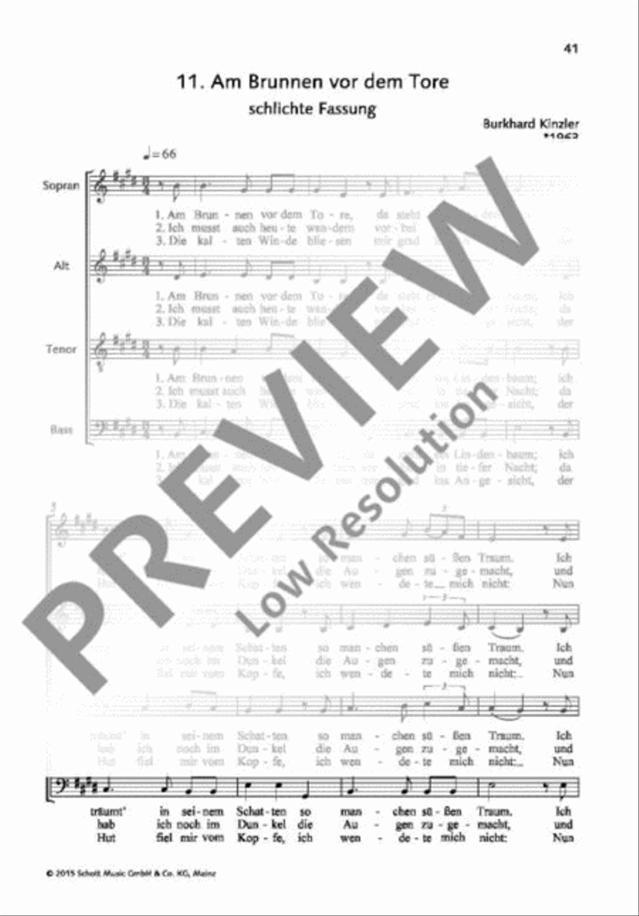 Am Brunnen vor dem Tore 4-Part scores gallery preview page 2
